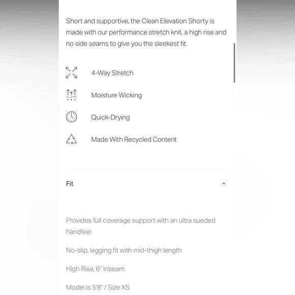 Clean elevation biker short vuori - Picture 5 of 5